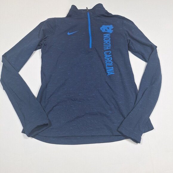 Nike UNC Tarheels women 1/4 zip long sleeve shirt size - Picture 1 of 5
